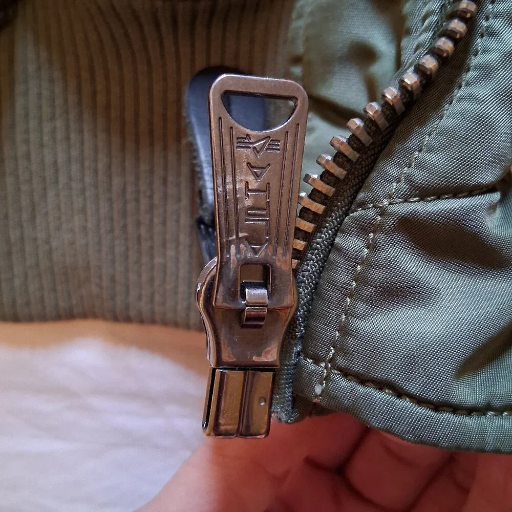 Playboy x Alpha Industries Reversible MA-1 Sage Flight Jacket Adult XL - Picture 13 of 16